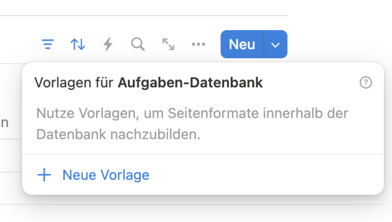 Vorlagen für wiederkehrende Aufgaben in Notion