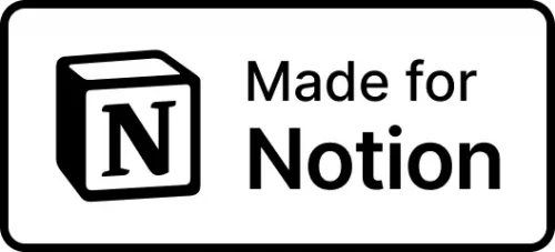 Made for Notion Icon (in weiss) der Strukturhelden Website.